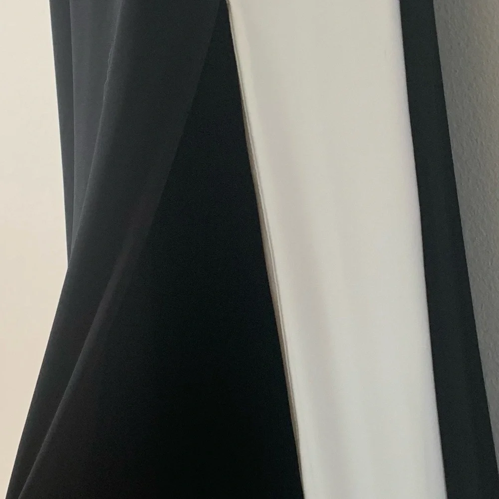 SZ 6 Ralph Lauren Black/White Long Sleeve Maxi Dress - Picture 5 of 8